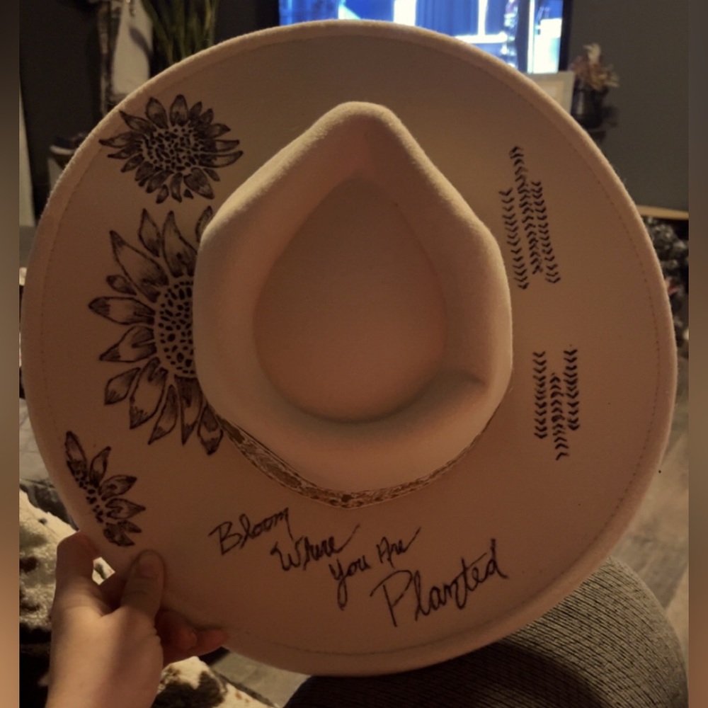 Custom drawn hat